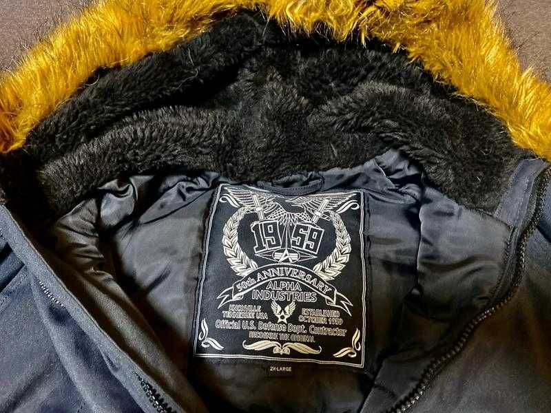 Куртка зимняя парка Alpha Industries N-3B 50th Anniversary XXL