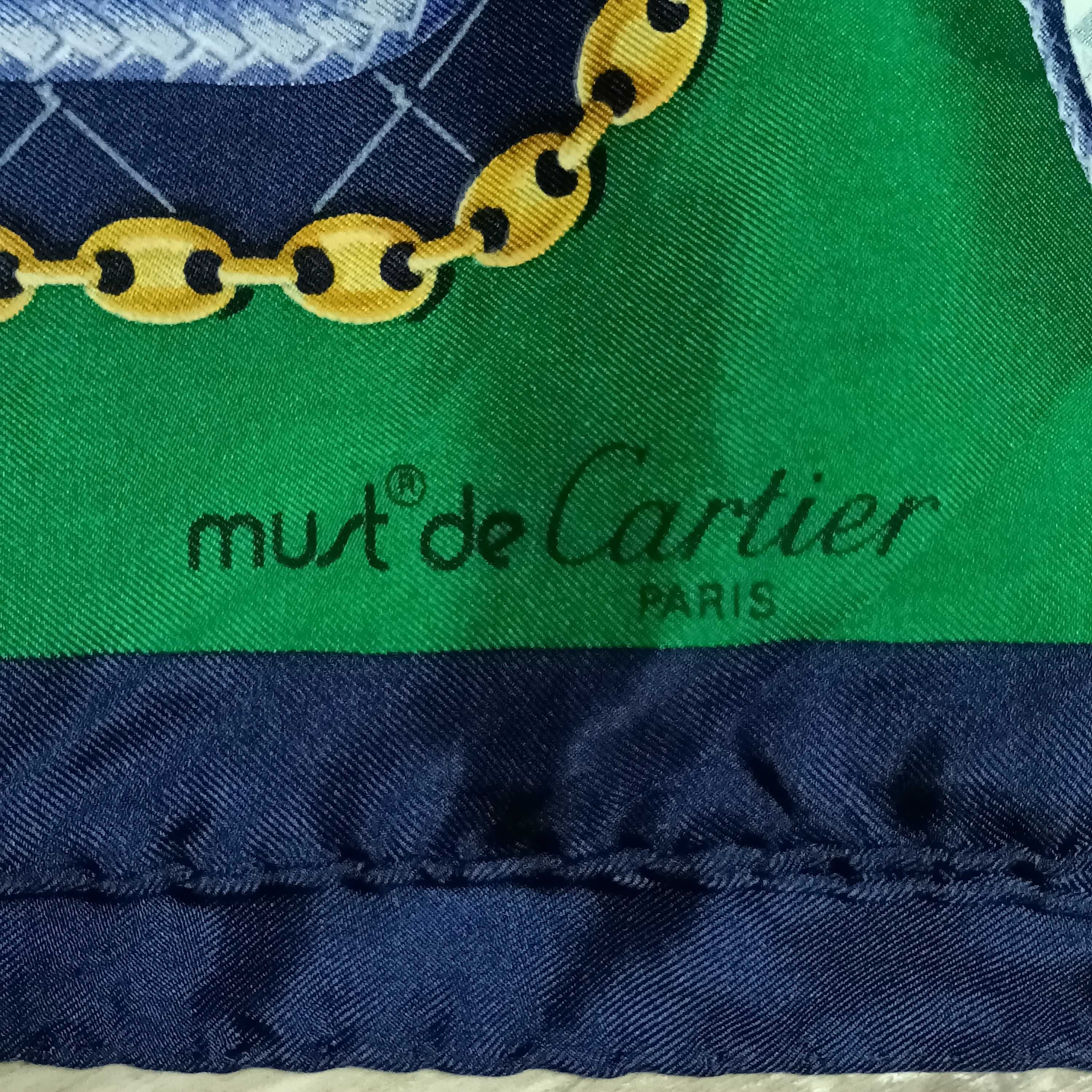 Must de cartier оригинал платок 100% шёлк