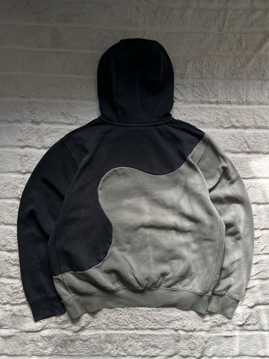 NIKE (M) Rare Two Tone Hoodie мужское худи на флисе оригинал двухцветн