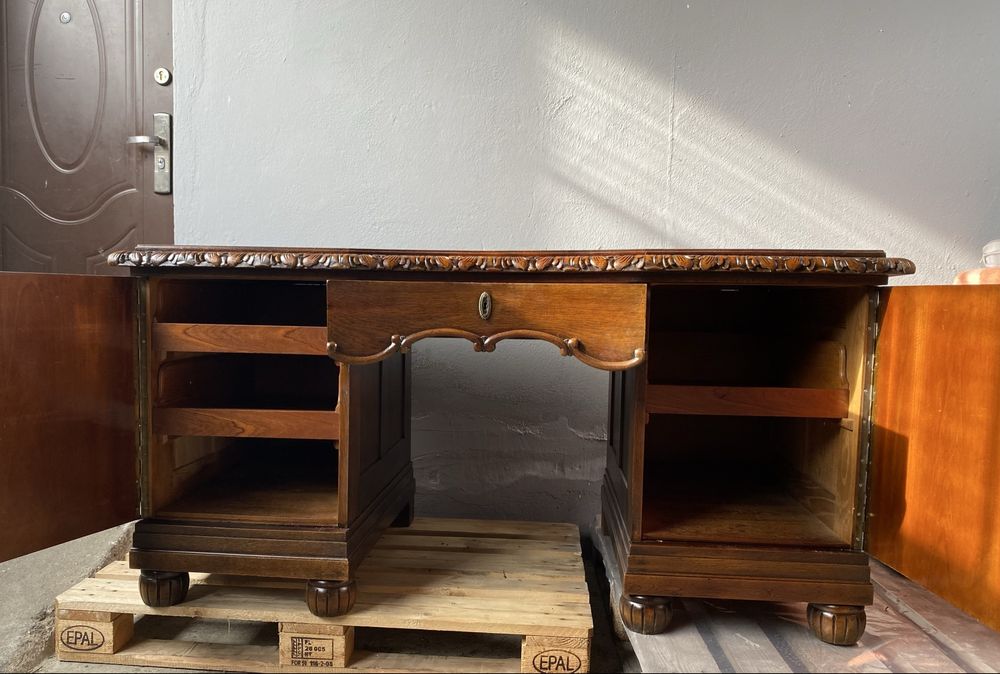 biurko antyczne drewniane