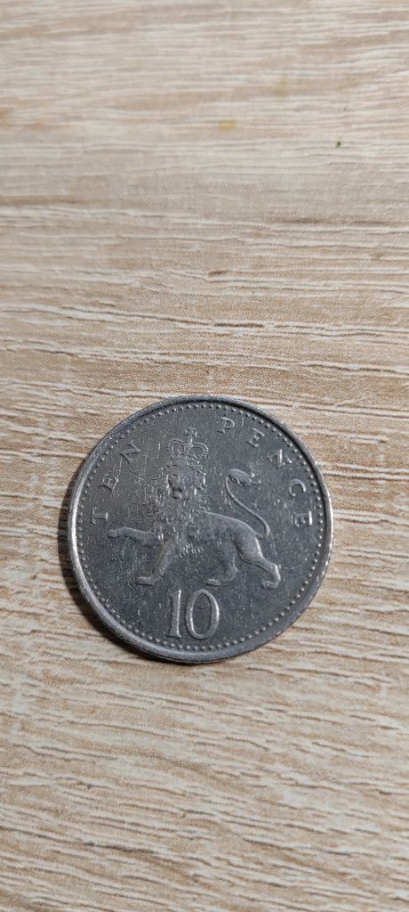 Moneta 10 Ten Pence (pensów), 1992