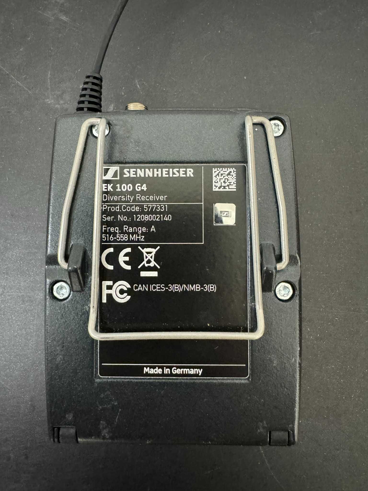 Sennheiser EW EK 100 G4 Wireless Bodypack Diversity Receiver