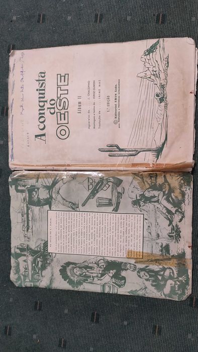 Caderneta de Cromos Antiga A Conquista do Oeste Álbum Nº 2 - Completa