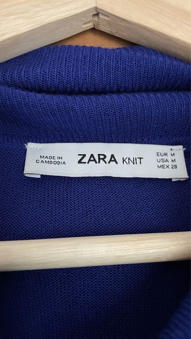 Vestido de malha Azul elétrico