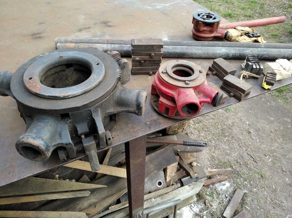 Zestaw trzech gwintownic prod. CCCP, częściowo używane - ruska stal