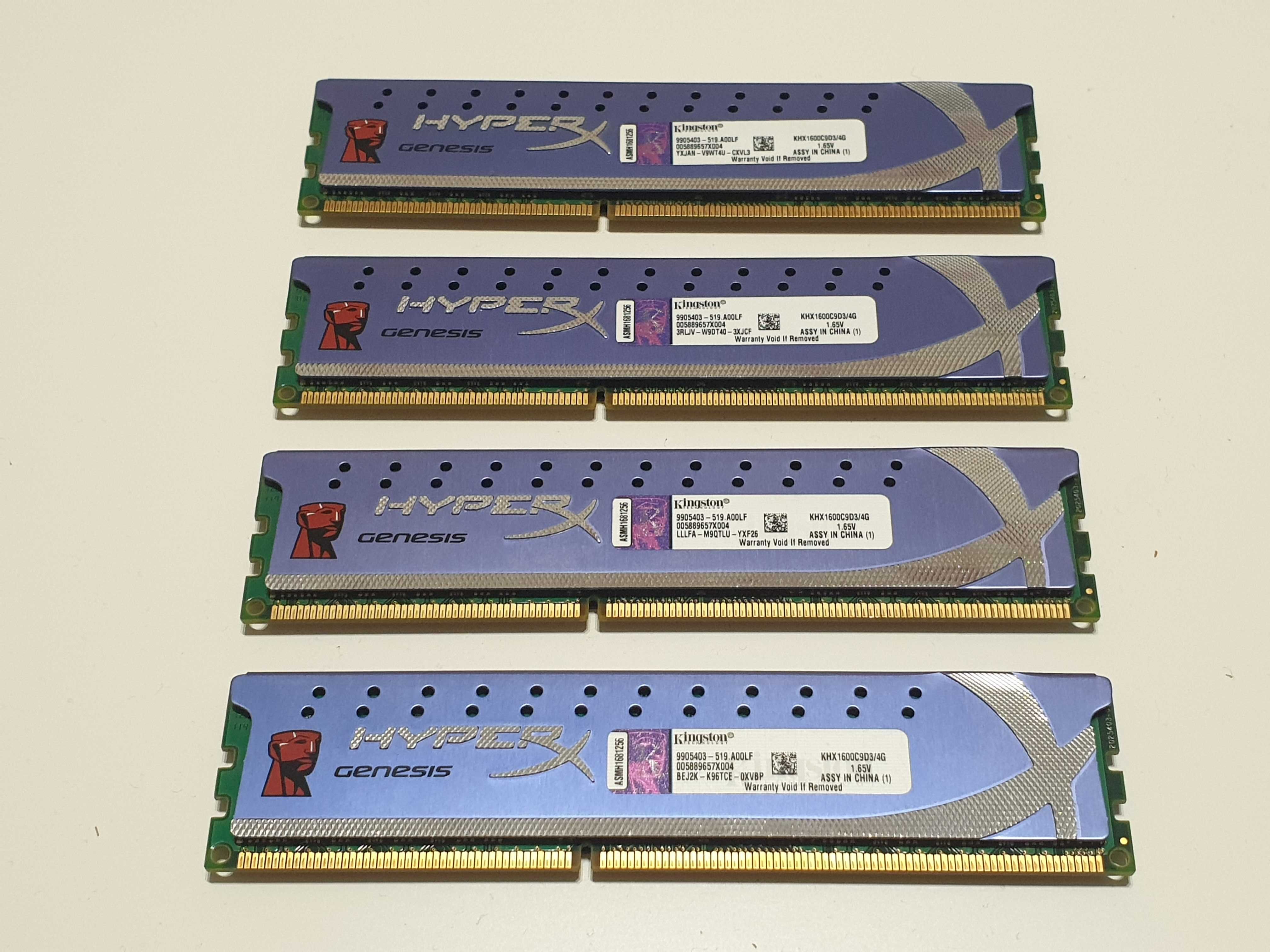 Оперативна пам'ять HyperX Genesis DDR3-1600 4096MB PC3-12800 Kingston