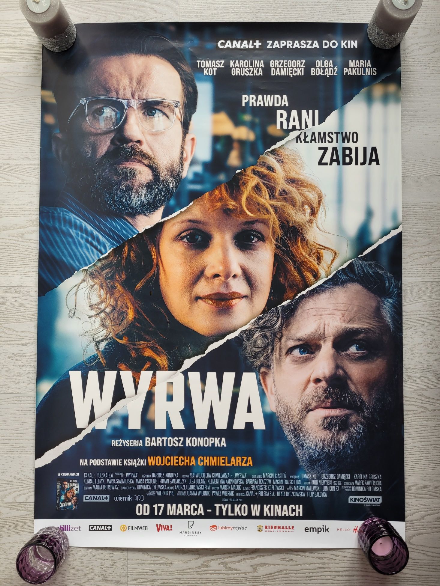 Plakat kinowy z filmu Wyrwa Kot Gruszka Damięcki