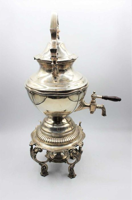 Samovar em Prata Antiga