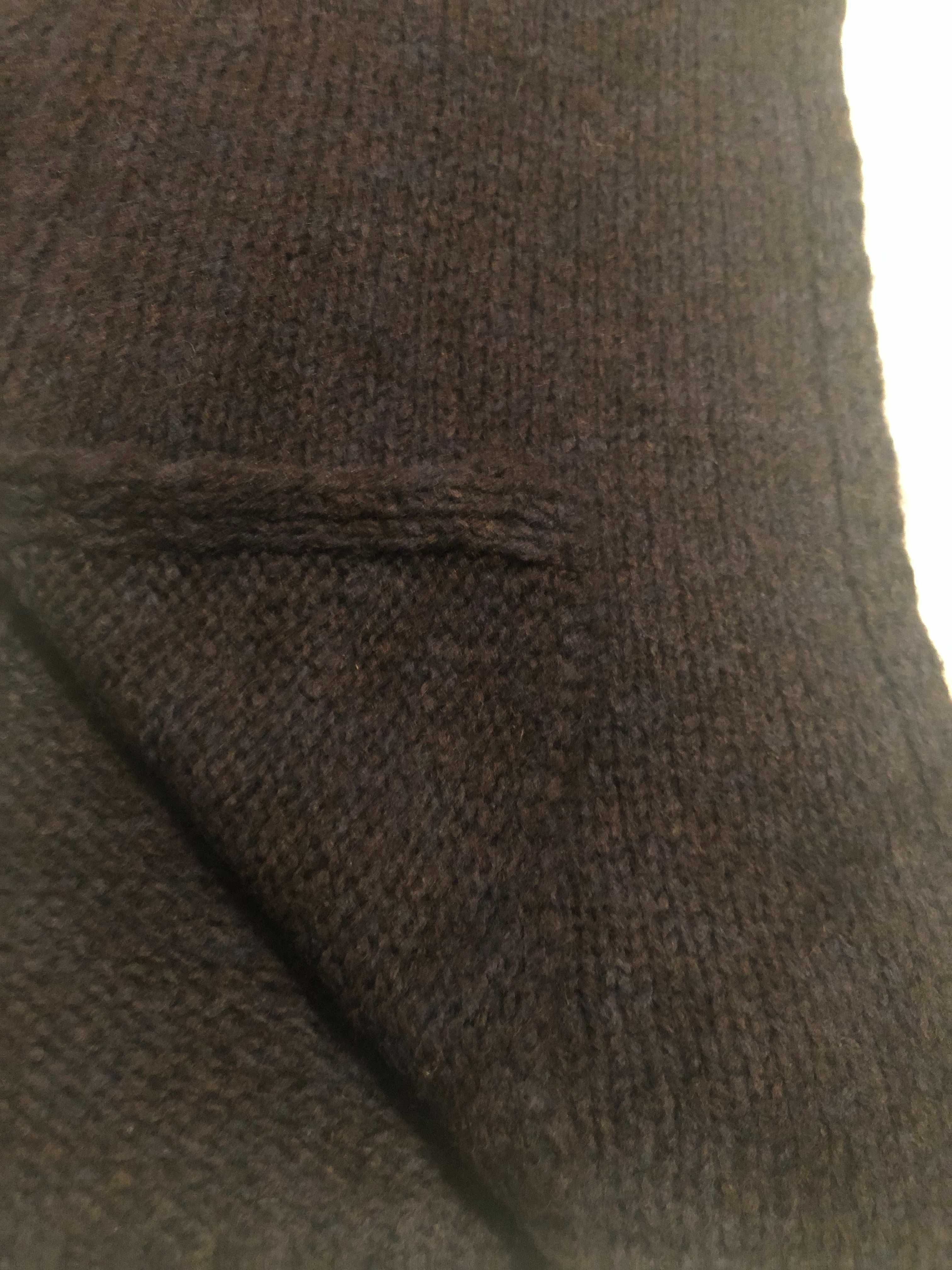 Modny Damski szalik Wool & Co wełna śliwkowy