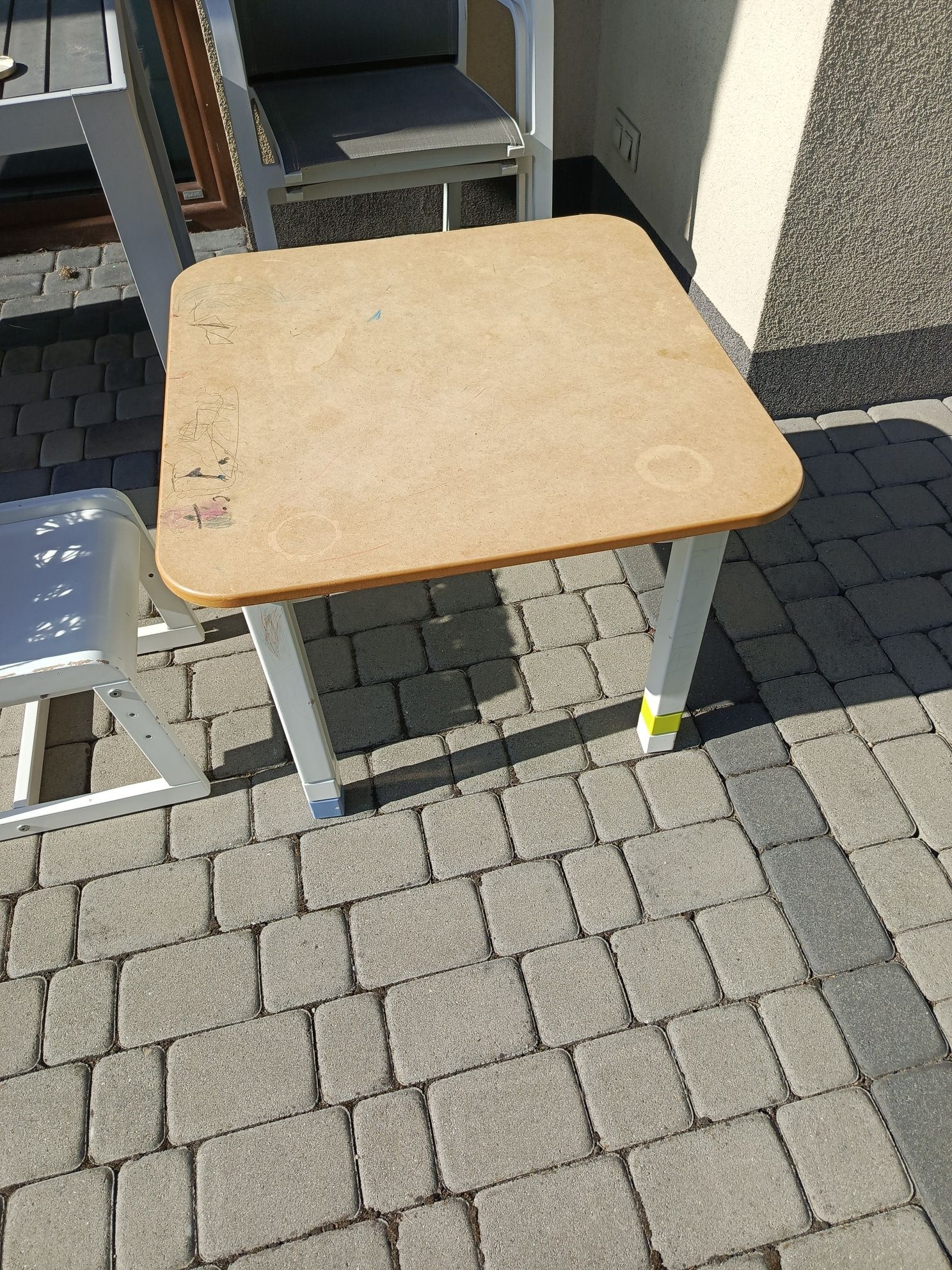 Meblik stolik i krzesło rosnące z dzieckiem, trzy poziomy wysokości