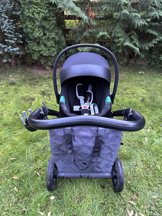 Wózek Roan Ivi 2.0 2w1 + fotelik Cybex Aton B2 + dodatki
