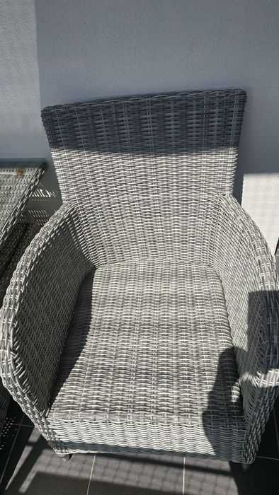 Zestaw mebli ogrodowych/balkonowych z technorattanu