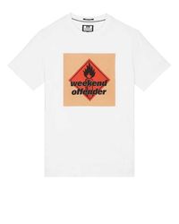 Футболка Weekend Offender Blue Lines Graphic T-Shirt White