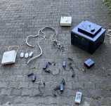 Zestaw monitoring + alarm RISCO + rejestrator HQ + szafa RACK itp