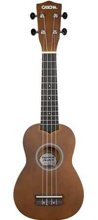 OKAZJA - Nowe Ukulele Sopranowe Cascha Stroik Pokrowiec Lipowe HH3956