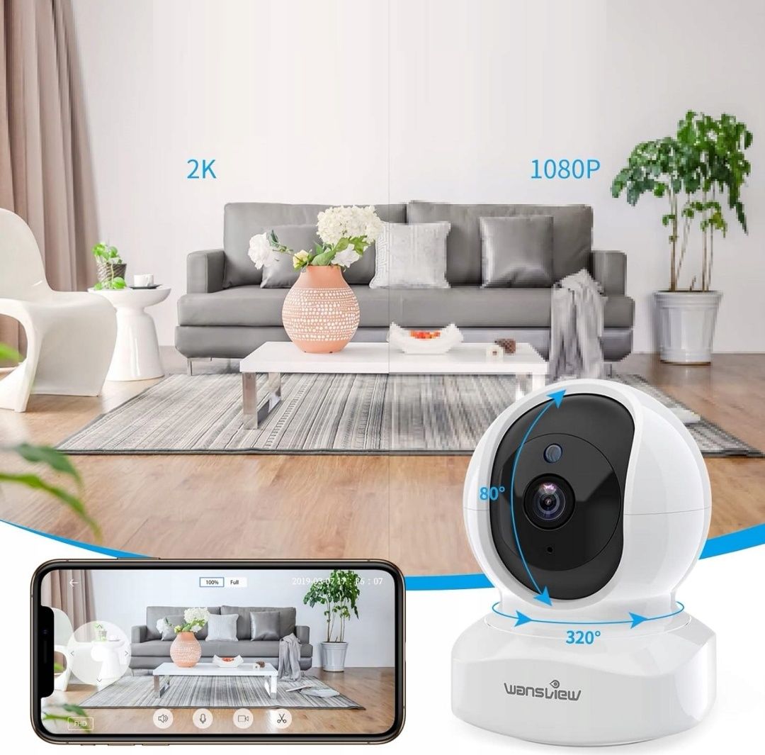 Wansview Q5 Kamera IP WiFi Niania 1080P
