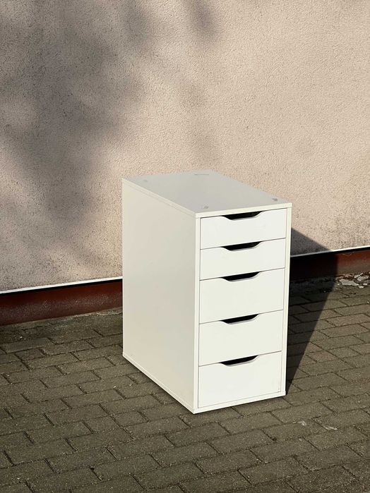 Biała szafka z szufladami / komoda biurowa / organizer - jak IKEA Alex