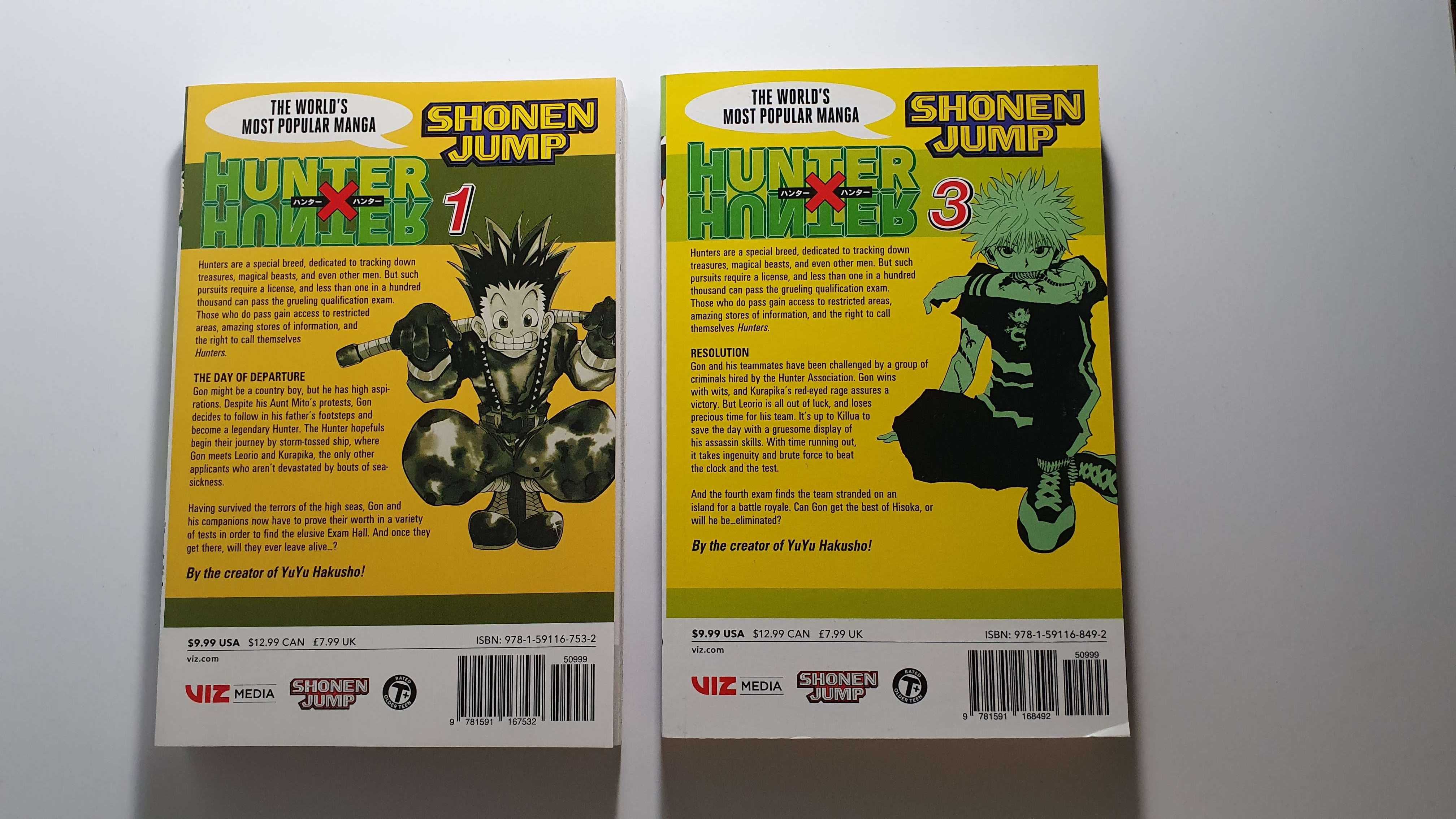 Manga Hunter x Hunter (ANG/ENG) tomy/vol 1, 3, 7, 10, 14, 26, 27, 33