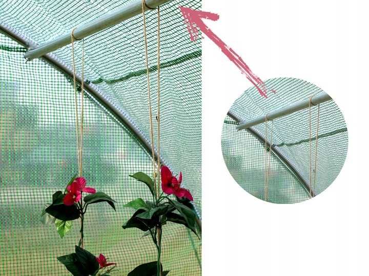 TUNEL Ogrodowy FOLIOWY Szklarnia 3x2x2m Foliak 6m2 ZIELONY