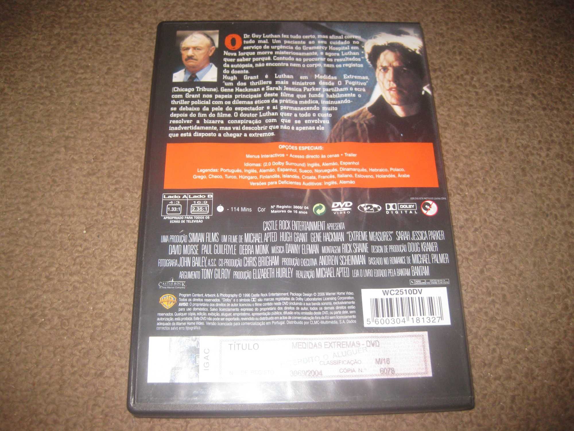 DVD "Medidas Extremas" com Gene Hackman