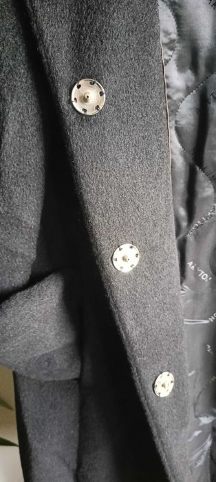 Aryton wełniany zimowy płaszcz S