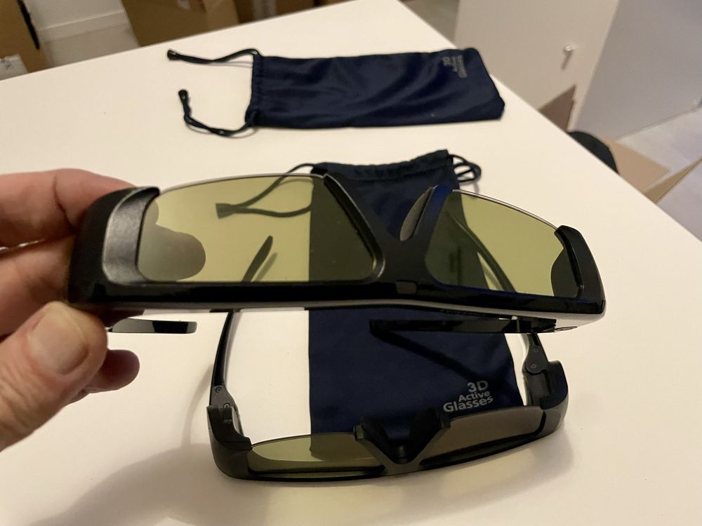 Okulary 3D Samsung stan idealny jak nowe dwie sztuki w zestawie,