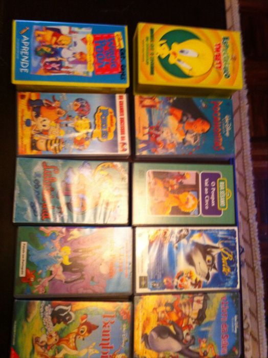 cassetes vhs originais Disney