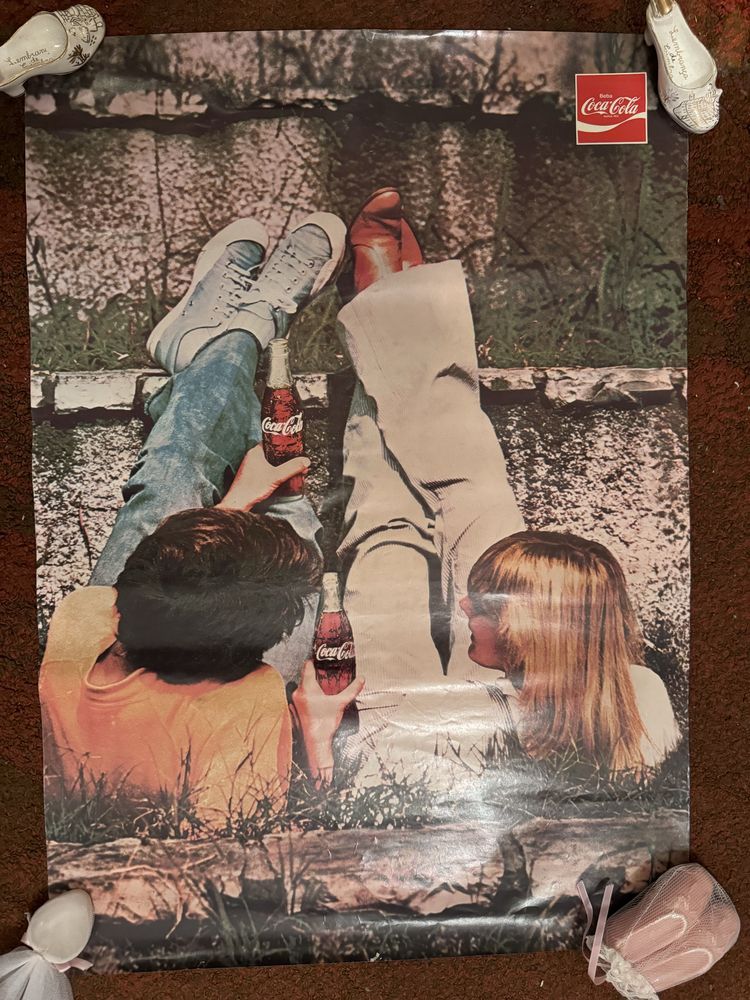 Posters Coca-Cola anos 70 ou 80