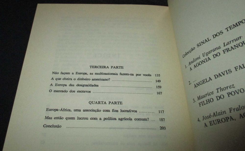 Livro A Europa Acabou-se José-Alain Fralon
