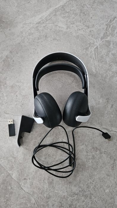 Słuchawki bezprzewodowe z mikrofonem Sony PULSE Elite Nauszne Biało-cz