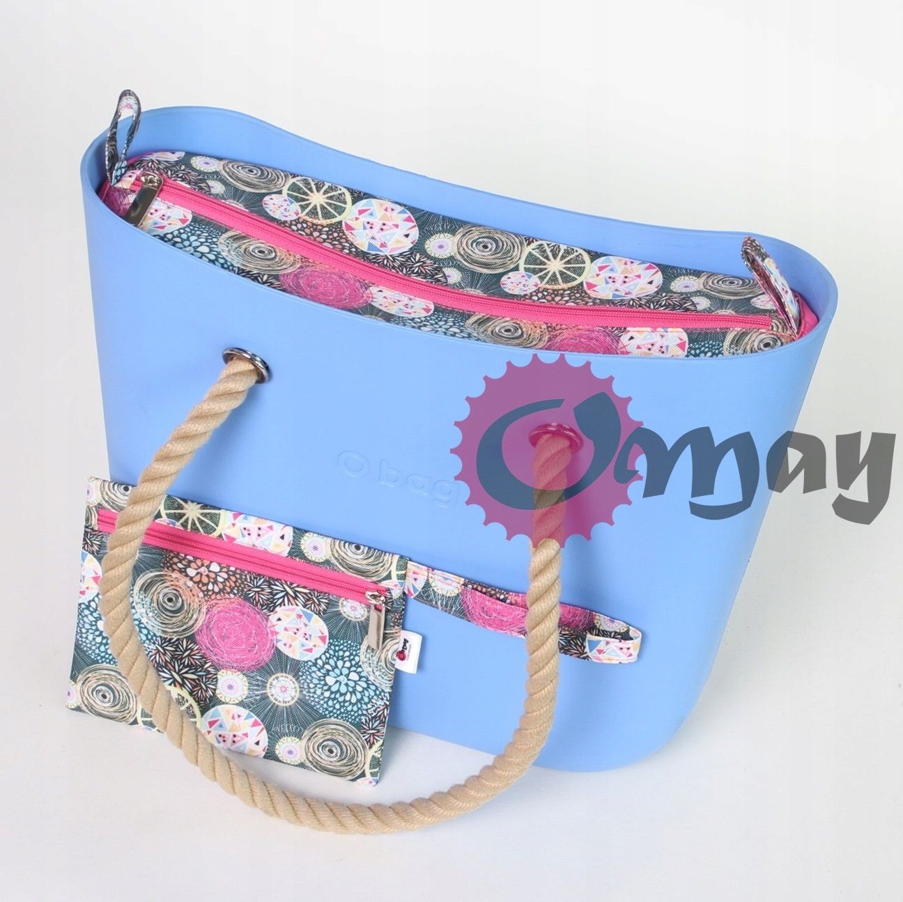 organizer OBAG STANDARD +KOSMETYCZKA koła róż 2 kieszenie OMAY.PL