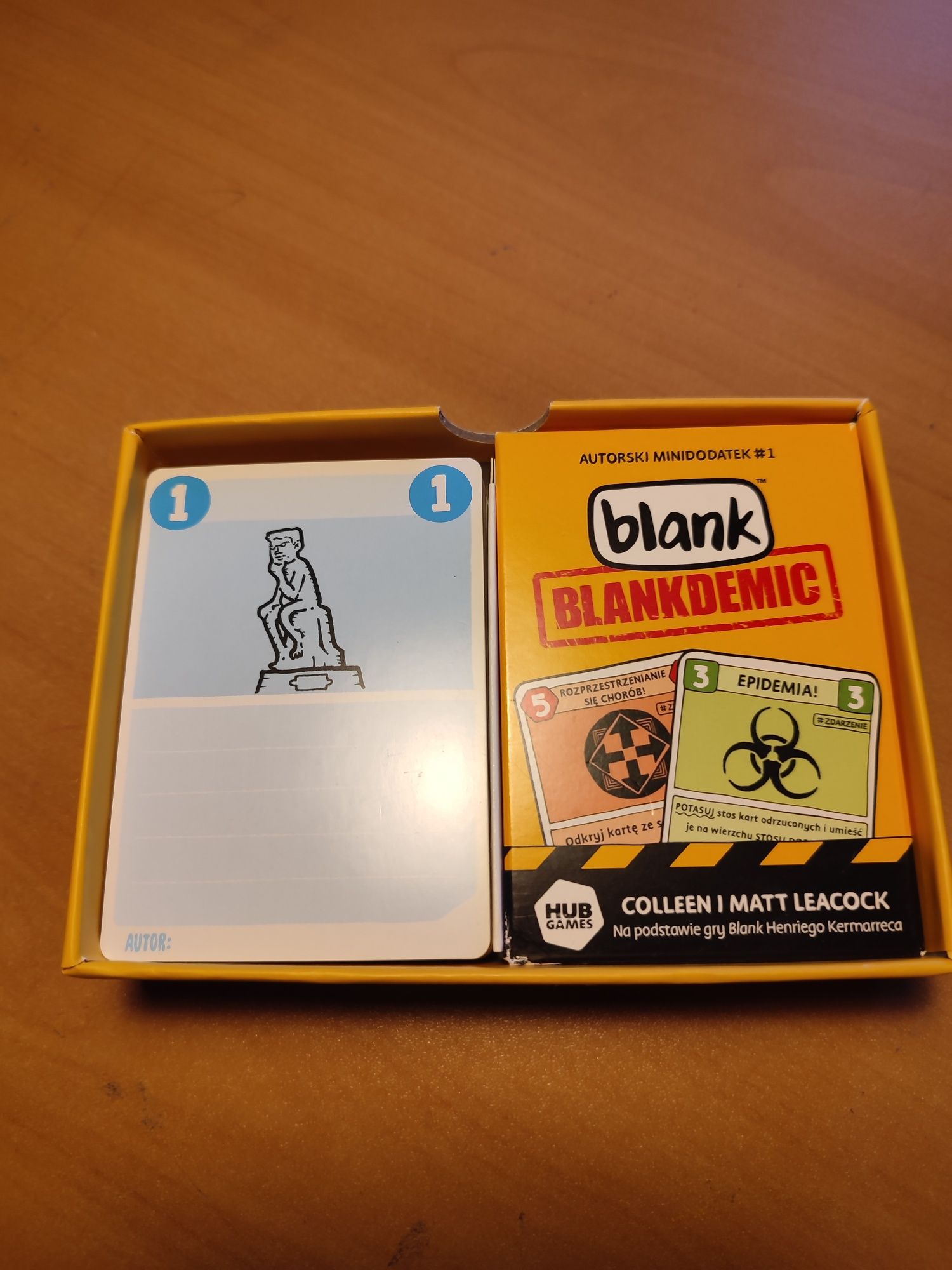 Gra planszowa Blank + mini dodatek blankdemic