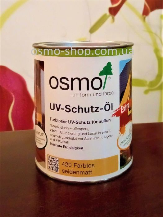 Защитное масло OSMO для дерева з УФ-фильтром UV-SCHUTS-ÖL