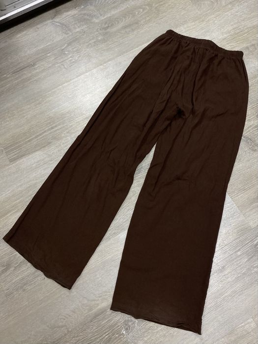 Штани на основі льону з еластичним поясом