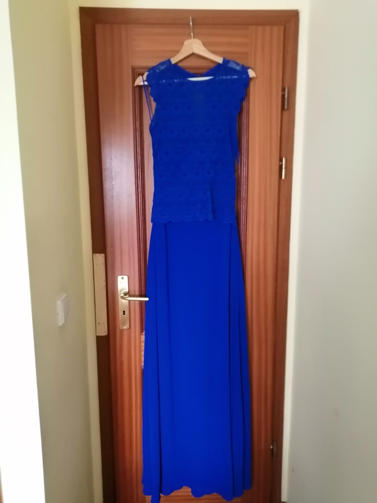 Vestido de Gala Azul Mango