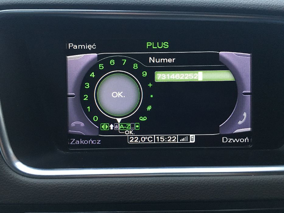 Polskie Menu Lektor Mapa 2024 Audi MMI 3G High Bnav A4 A5 Q5 A6 A8 Q7