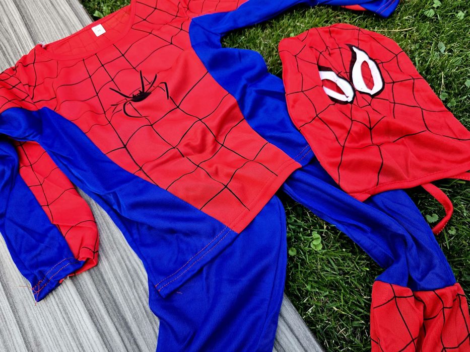 Super strój przebranie Spider-Man dla dzieci rozm S nowe