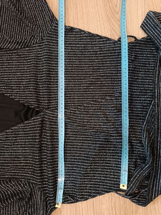 Sukienka czarno srebrna brokat Medicine XL