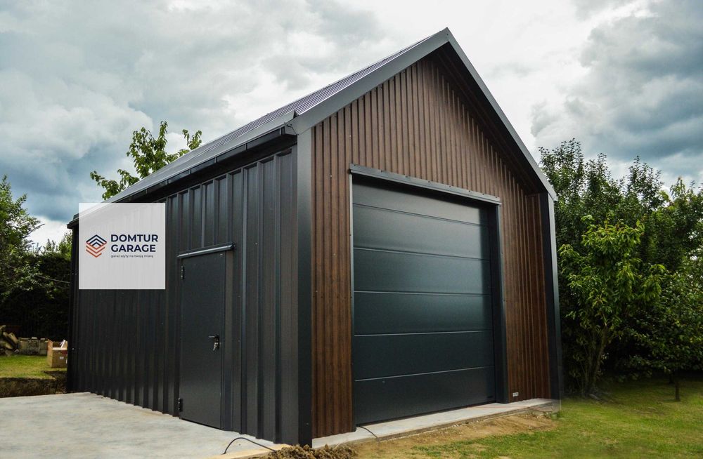 Garaż budynek gospodarczy domek ocieplany z płyt warstwowych carport