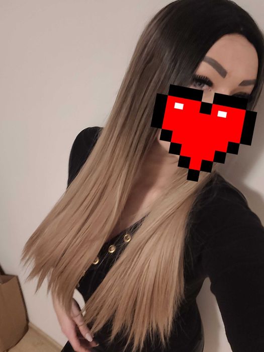 Peruka ombre dluga prosta nowa