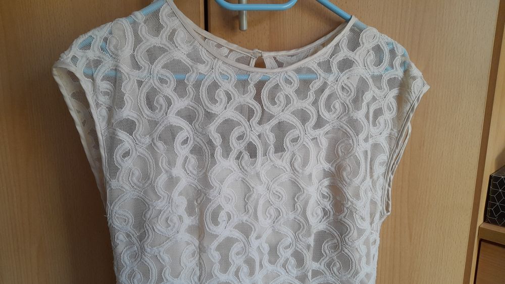 Sukienka suknia ecru Adrianna Papell rozmiar 38