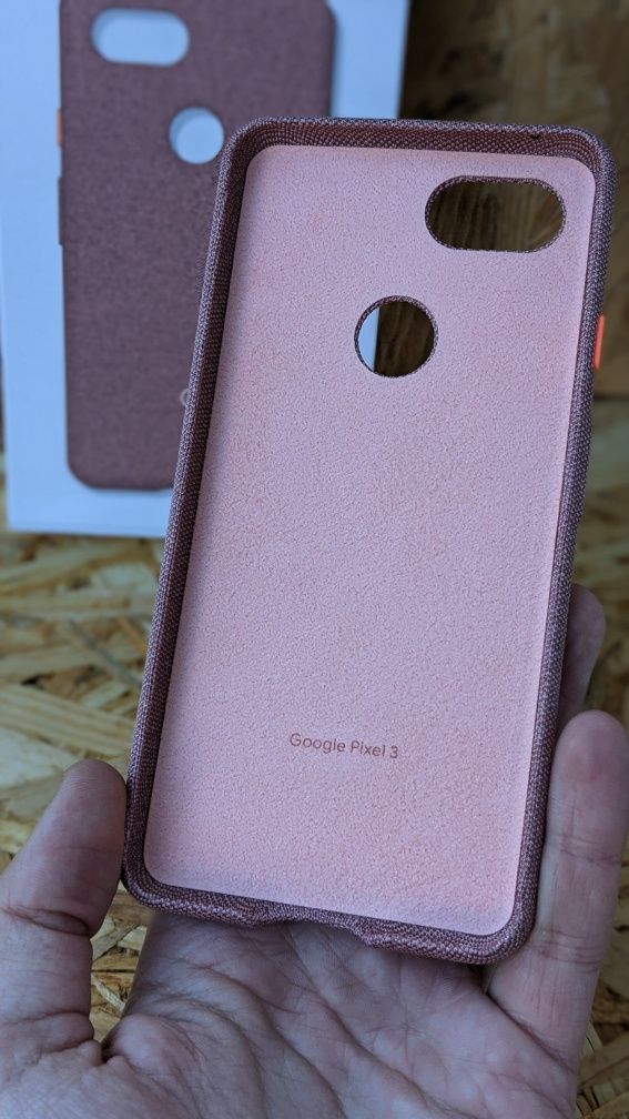 NEW Оригинальный Чехол Google Pixel 3 XL Fabric Pink Moon Кейс Чохол