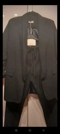 Czarny , elastyczny damski garnitur