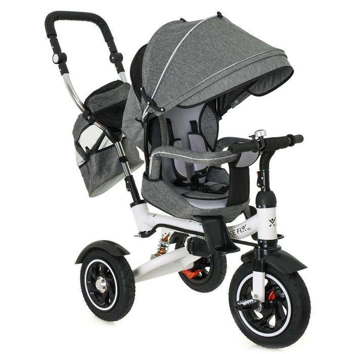 ROWEREK Trójkołowy Dziecięcy TRIKE FIX Spacerówka WÓZEK z Prowadnikiem