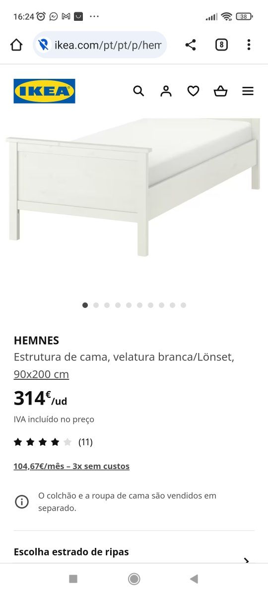 Cama Hemnes IKEA baixa de preço.!