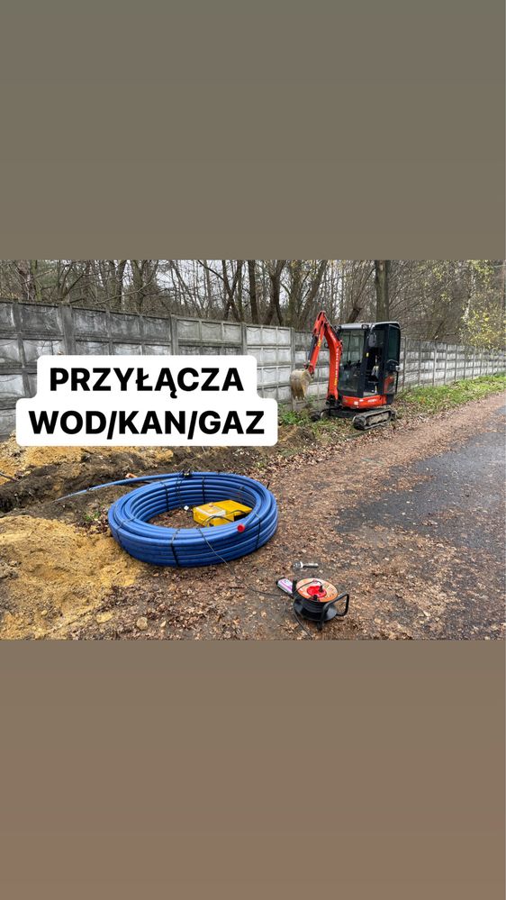 Sieci Przyłącza Wod Kan Gaz Kanalizacja Odwodnienia Drenaż