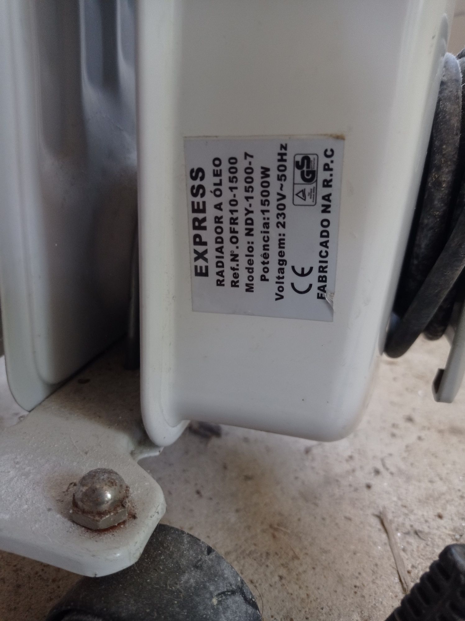 Radiador a óleo 1500w
