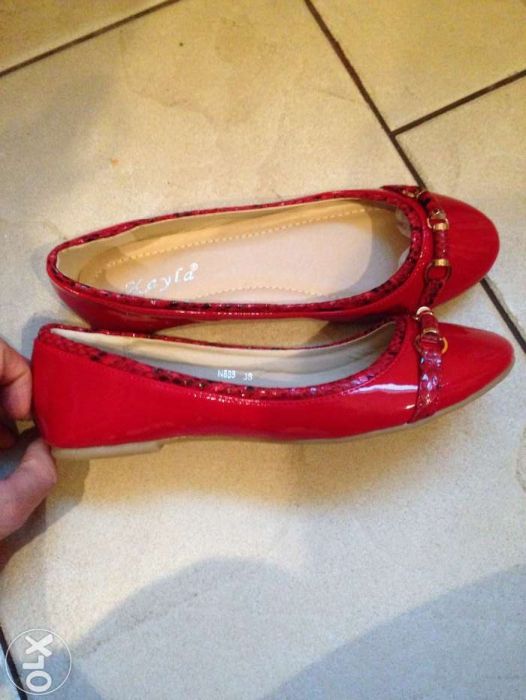 Czerwone balerinki NOWE