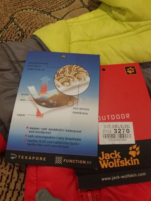 Яркая курточка Jack Wolfskin