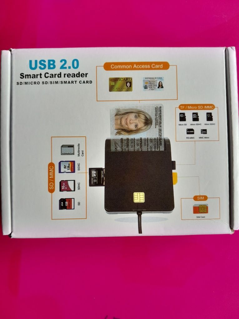 Multi leitor de cartões  USB